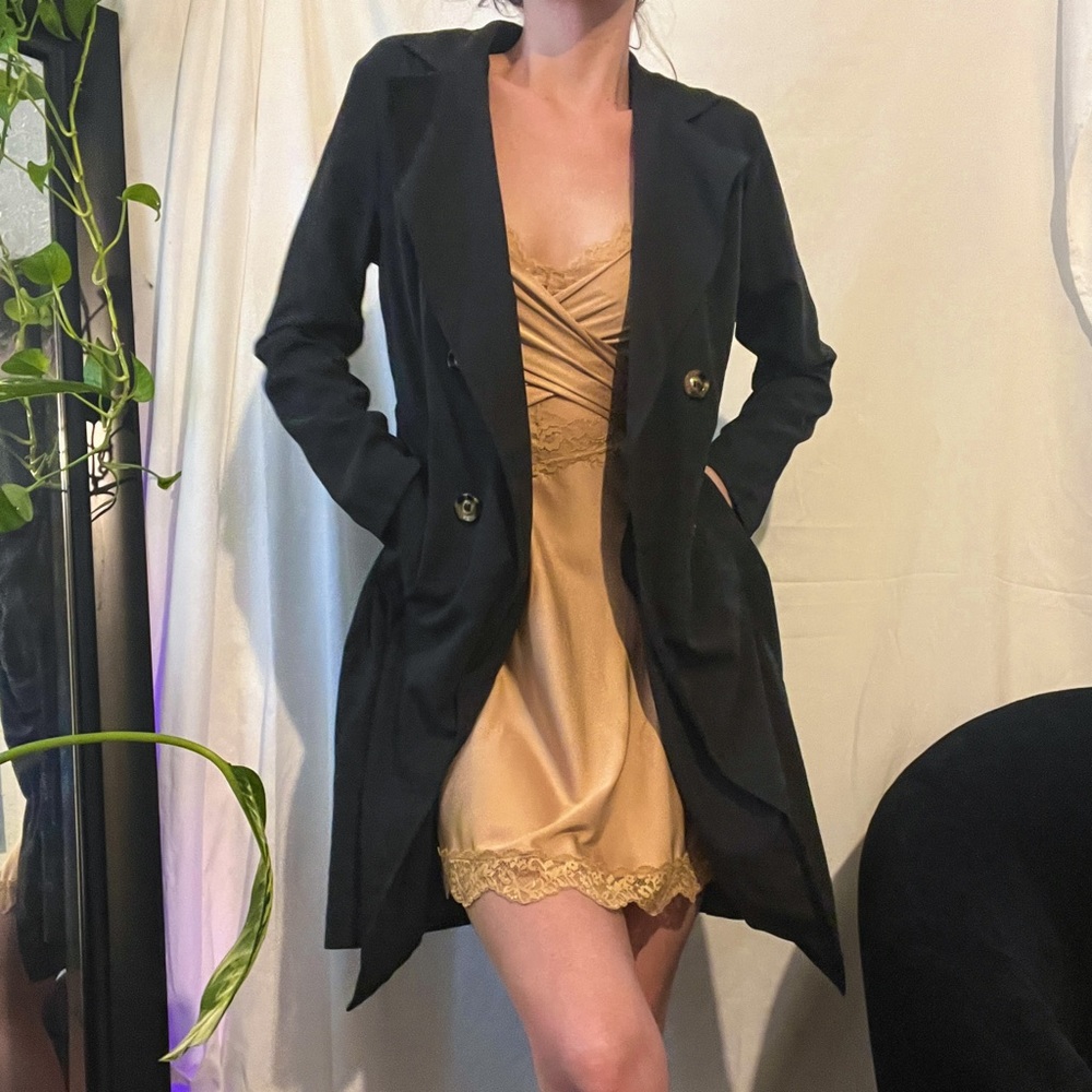 Double Breasted Pocket Side Coat - image 1